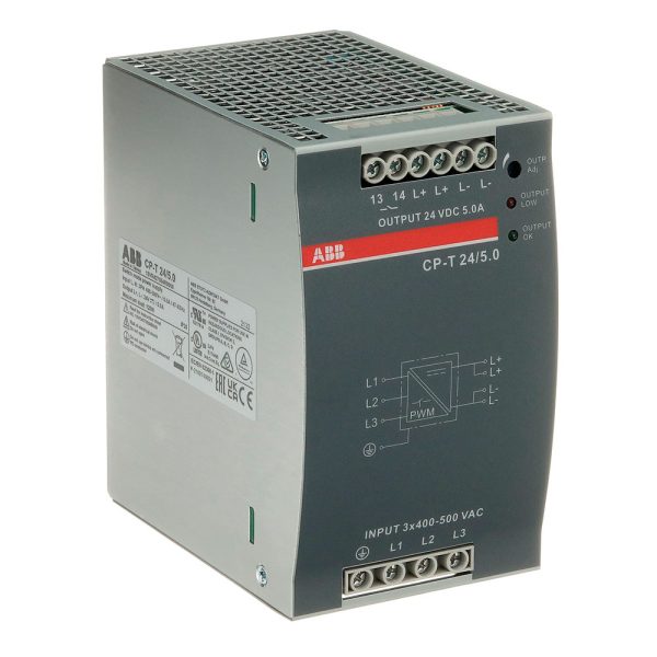 FUENTE TRIFÁSICA, 340-575 VCA/480-820 VCD, 24 VCD, 5A / CP-T 24/5.0