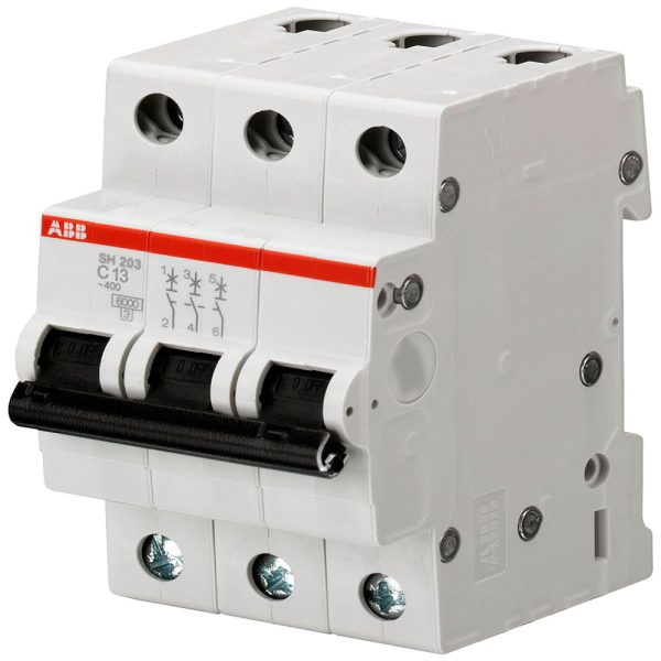 SH200 "C" MINIINTERRUPTOR 3 POLOS, 4 A / SH203-C4