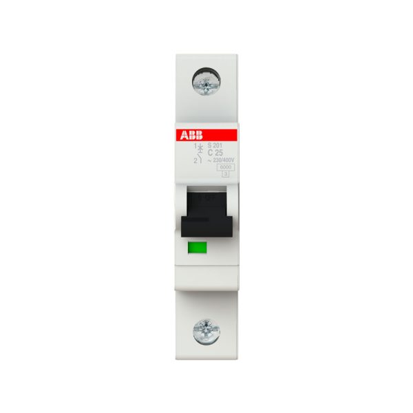 S200 "C" MINIINTERRUPTOR 1 POLO, 25 A / S201-C25