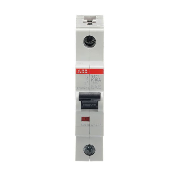 S200 "K" MINIINTERRUPTOR 1 POLO, In=16 A, 127-480 VCA , 6 kA / S201-K16