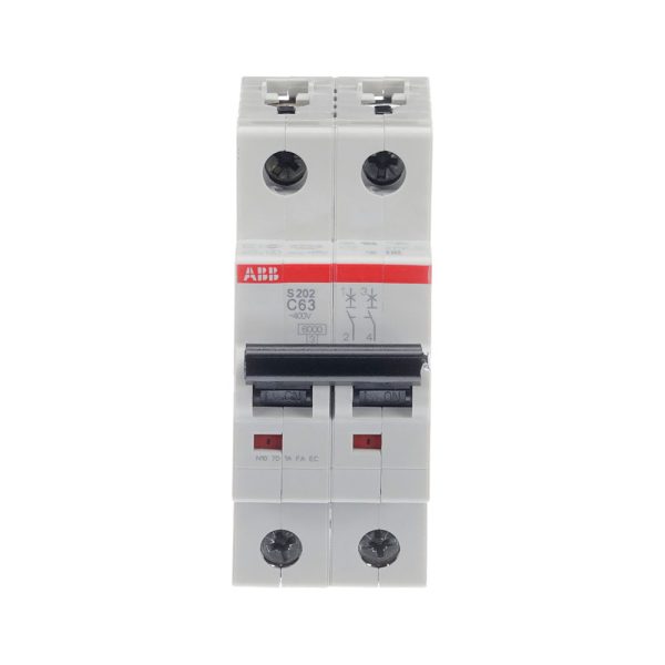 S200 "C" MINIINTERRUPTOR 2 POLOS, 63 A