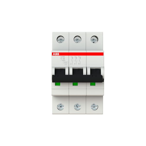 S200 "C" MINIINTERRUPTOR 3 POLOS, 32 A