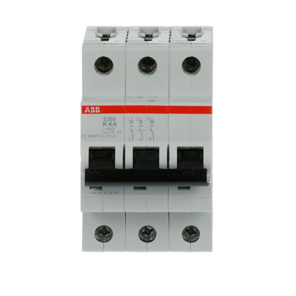 S200 "K" MINIINTERRUPTOR 3 POLOS, 4 A