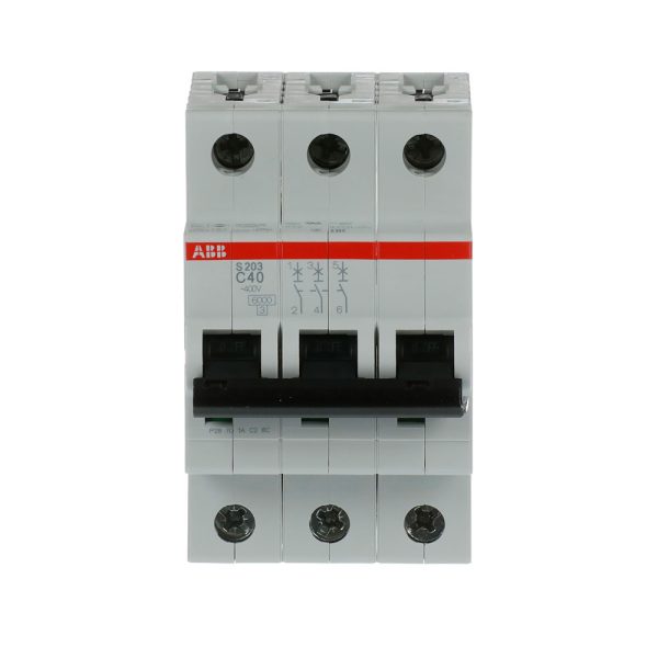 S200 "C" MINIINTERRUPTOR 3 POLOS, 40 A / S203-C40