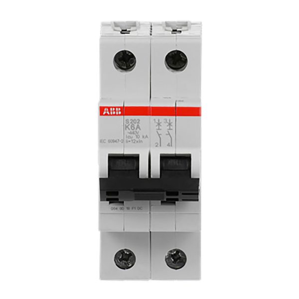 S200 "K" MINIINTERRUPTOR 2 POLOS, 6 A