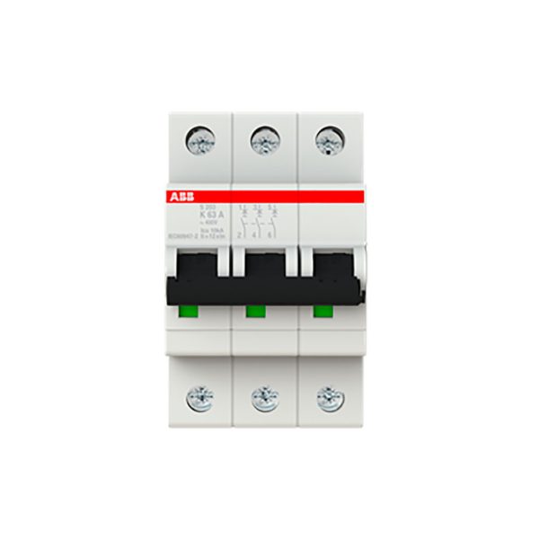 S200 "K" MINIINTERRUPTOR 3 POLOS, 63 A / S203-K63