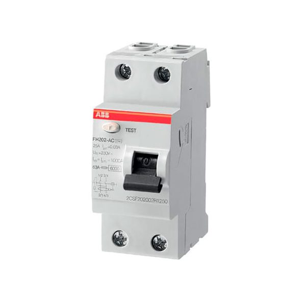 DIFERENCIAL 40 AMP, 2 POLOS, 127-220 VCA, 300 mA (TIPO AC) (-OBS-) / FH202 AC-40/300mA